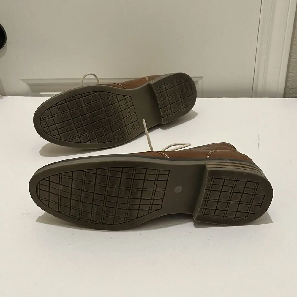 Arizona Jeans Co. Mens Az Dutton 625-7097 Brown Dress Shoes Lace Up Size 9.5M